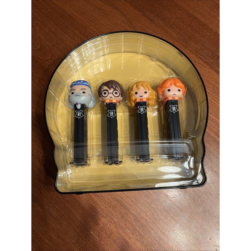 PEZ Harry Potter Collectors Tin Set Dumbledore Harry Ron Hermione - Picture 2 of 4